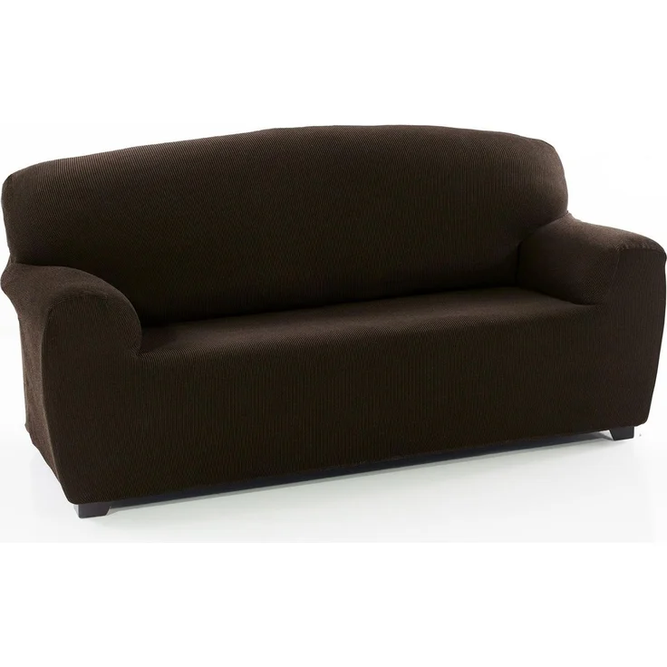 ECOMMERC3 Sofabezug für 4-Sitzer, 220-260 cm, Sofa-Effekt, Braun, einfache Installation