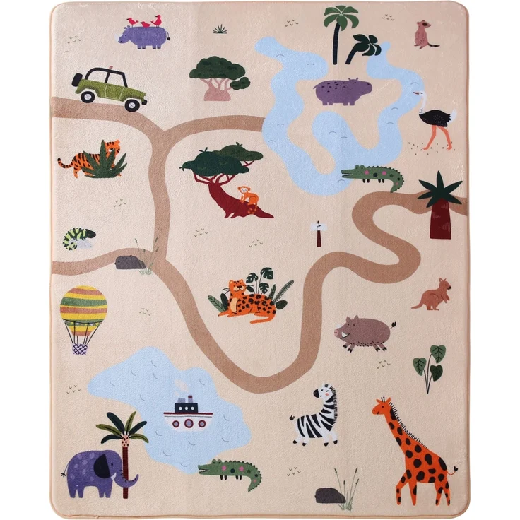 Hakuna Matte Kinderteppich Wolkenweiche Spielmatte Baby 160x120x1,5cm – Kinderzimmer Teppich, Höhe: 15 mm, Leicht, Rutschfest, Waschbar – Bild 1