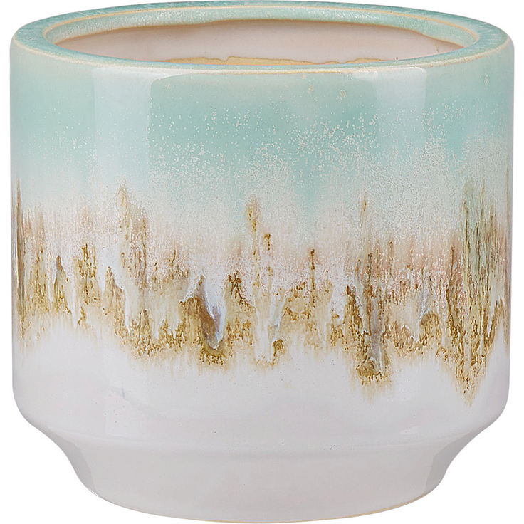 Blumenvase CYME Steinzeug 15 cm Mintgrün