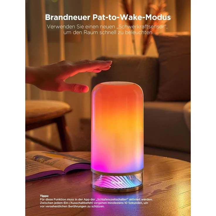 Govee Nachttischlampe Touch Dimmbar, LED Tischlampe RGBICWW, Steuerung von Alexa mit 64 Szenenmodi, 500 Lumen, Funktioniert mit Matter, 2700-6500k, für Wohnzimmer und Schlafzimmer – Bild 9