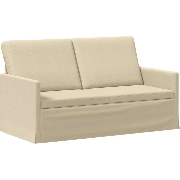 vidaXL 2-Sitzer Sofa Creme 150 x 81 x 82 cm Stoff 42041080 – Bild 1