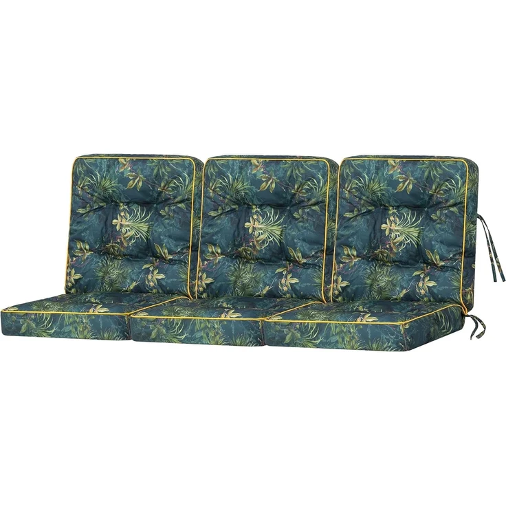 Bjird Bankauflage Venus 50 cm, 60 cm, 100 cm, 120 cm, 150 cm, 180 cm, (3 St), für Gartenbank und Hollywoodschaukel – Bild 1