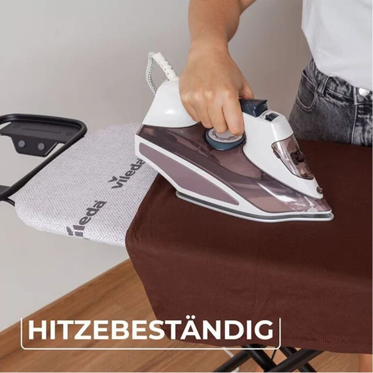 Vileda Bügelbrett Vileda DIAMOND S, Bügelfläche 114x33 cm, mit spezieller Titanbeschichtung – Bild 2