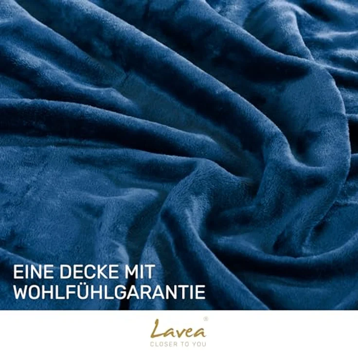 Wohndecke Kuscheldecke, Fleecedecke, Wolldecke flauschig und weich, Lavea, Sofadecke, Atmungsaktiv & Hautfreundlich, Decke – Bild 5
