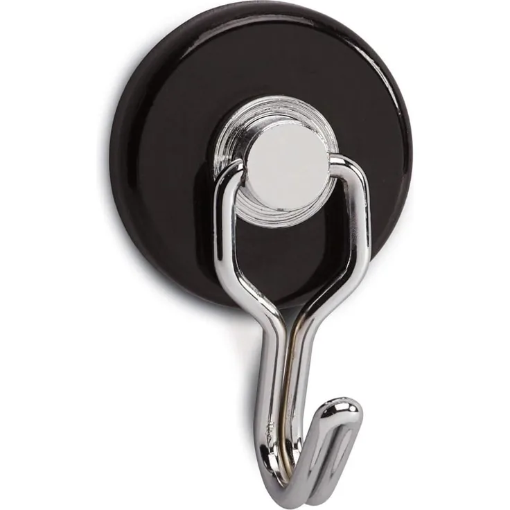 MAUL Magnete schwarz, Metall Ø 3,5 x 2,5 cm, 2 St.