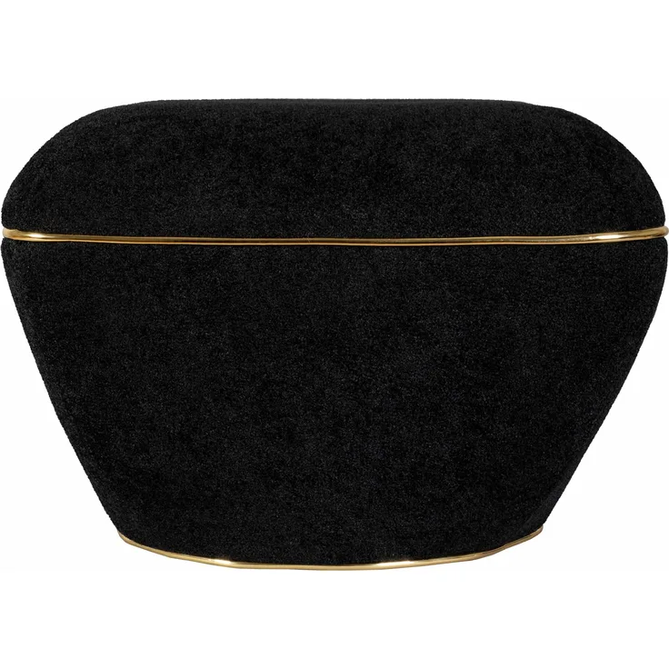 Hocker Contessa 135 Weiß / Gold