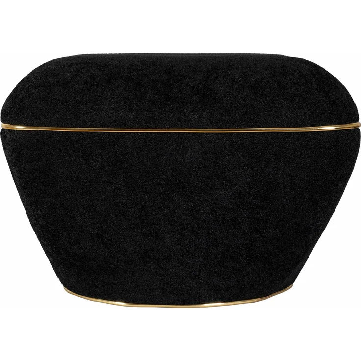 Hocker Contessa 135 Weiß / Gold – Bild 1