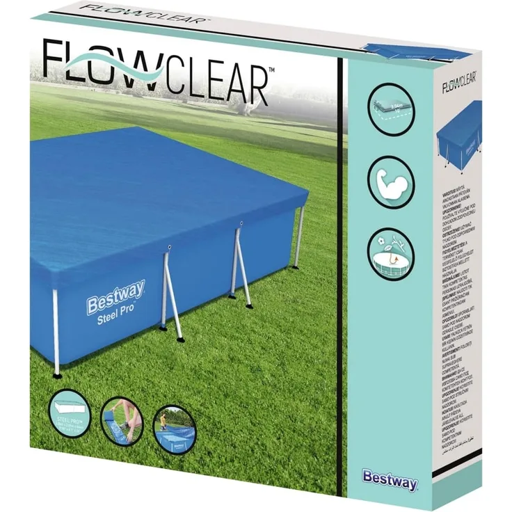 Bestway Flowclear Poolabdeckung 304x205x66 cm 3202547