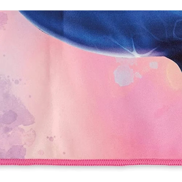 Roth Badetuch Delfine, 60 x 120 cm, Rosa / Blau, saugfähig, platzsparend – Bild 4