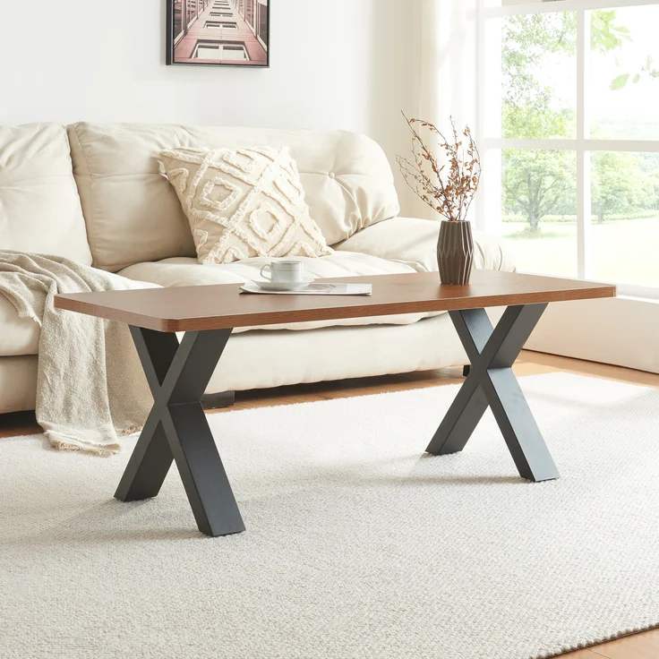 Tischgestell 2er Set Maribo 42x40cm Schwarz [en. casa] – Bild 4