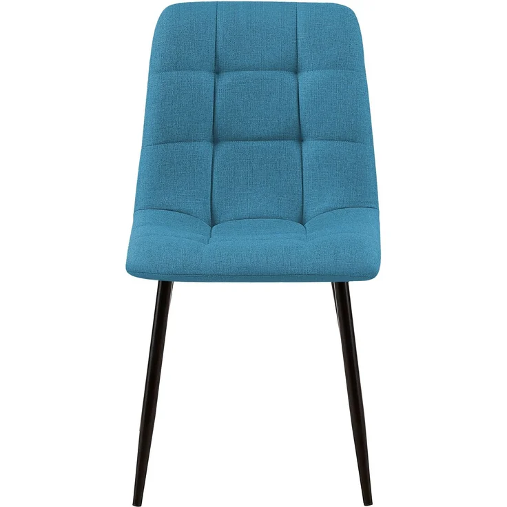 CLP Esszimmerstuhl Tilde Bezug gepolstert gesteppt mit Rückenlehne bis 150 kg - Farbe:hellblau;Material:Stoff – Bild 4