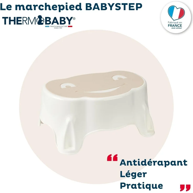 THERMOBABY - Babystep Tritthocker für Kinder – ab 24 Monaten und für Erwachsene bis 150 kg geeignet – Eisbraun – Bild 2