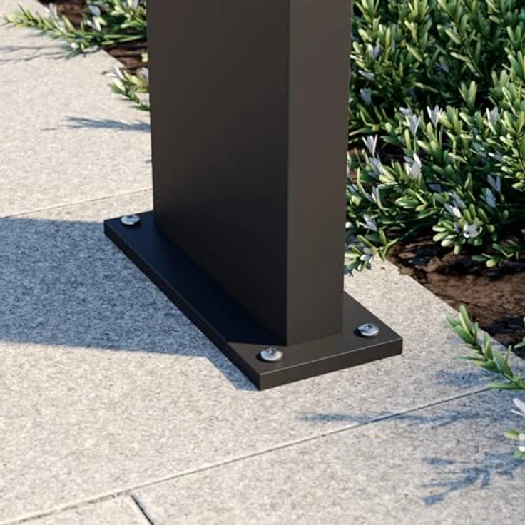 Arcchio Havin LED Außenleuchte, moderne 2-flammige Pollerleuchte in Schwarz aus Aluminium, IP65 staubdicht und wasserfest – Bild 5