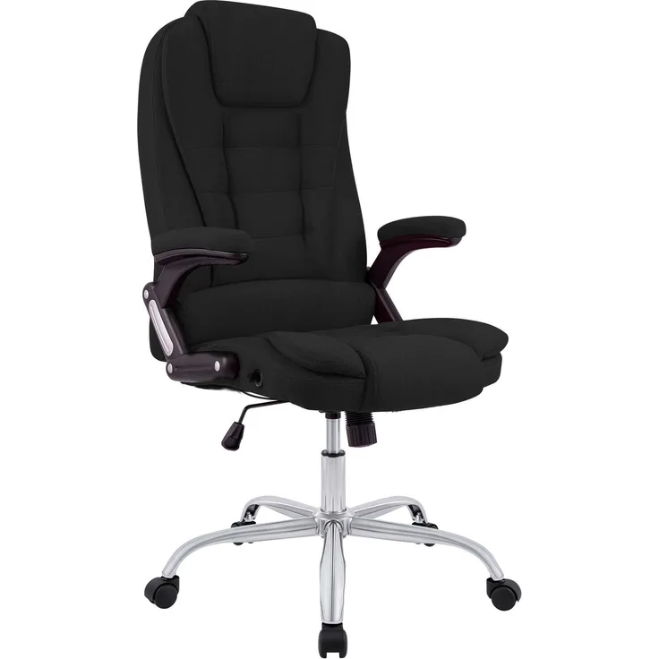 CLP Bürostuhl ergonomisch 150 kg belastbar Thor, Drehstuhl mit modernes Design - Farbe:schwarz