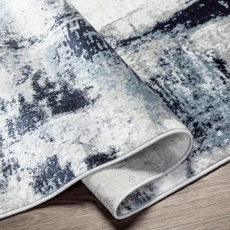 Livabliss Teppich HELSINKI, rechteckig, Höhe: 11 mm, Designerteppich in Marmor Optik, Kurzflor Wohnzimmerteppich/Läufer – Bild 4