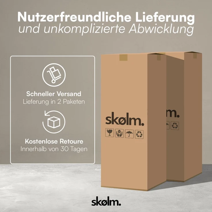 skølm 'Vanaheim' Sofa 2 Sitzer mit 2 Kissen, Cloud Sofa Cord beige, Vollschaumcouch mit Federkern und Vakuum-Kompression, kein Aufbau erforderlich – Bild 8