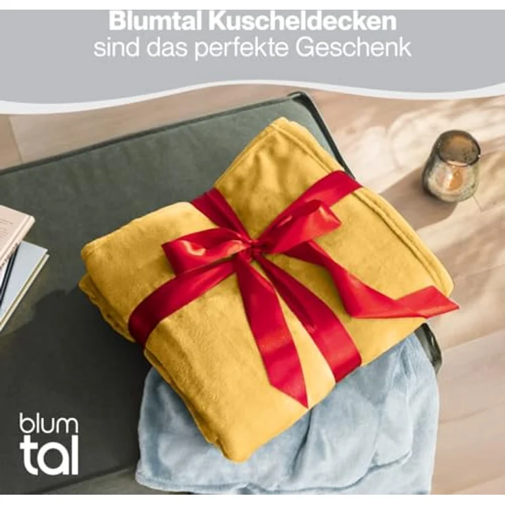 Wohndecke Kuschelige Fleecedecke, Oeko-Tex zertifizierte Decke, Blumtal – Bild 6