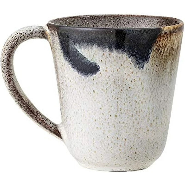 Bloomingville Jules Becher aus Steinzeug in der Farbe Grau-Braun mit einem Durchmesser von 9,5cm, 500ml, 82046912 – Bild 2