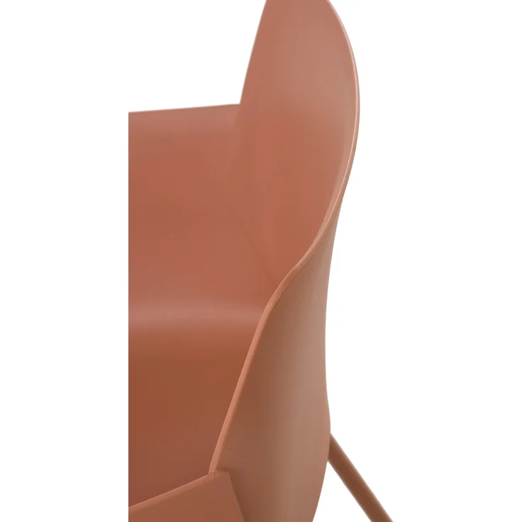 CLP Stuhl Alpena wetterfest mit Rückenlehne,terracotta – Bild 5