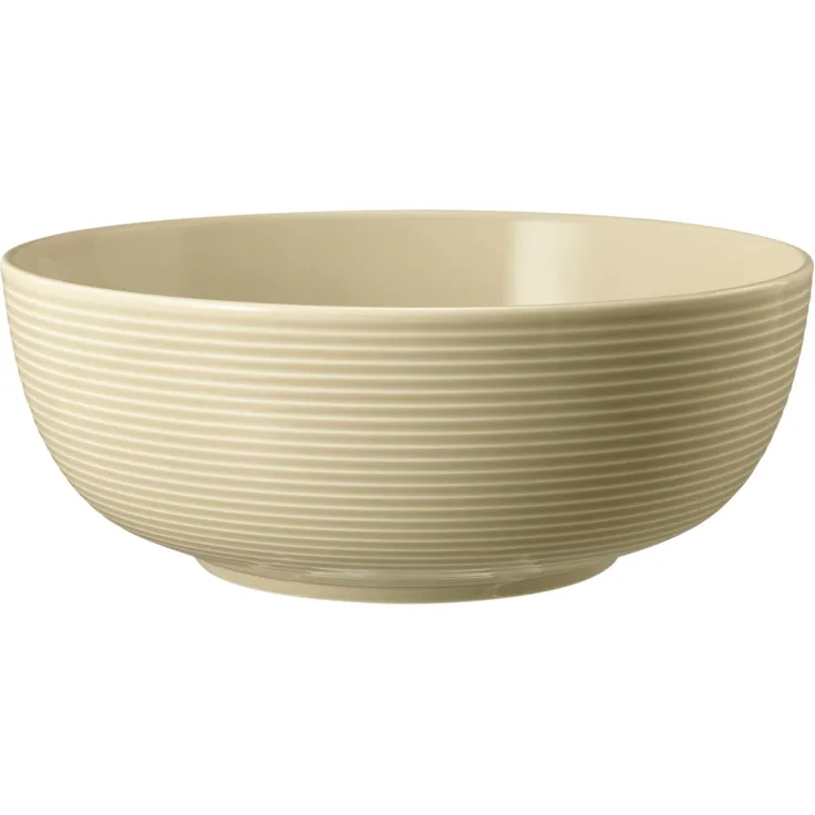 Seltmann Weiden Beat Sandbeige Foodbowl, Schüssel, Schale, Müslischale, Suppenschüssel, Porzellan, Beige, Ø 20 cm, 001. 757238