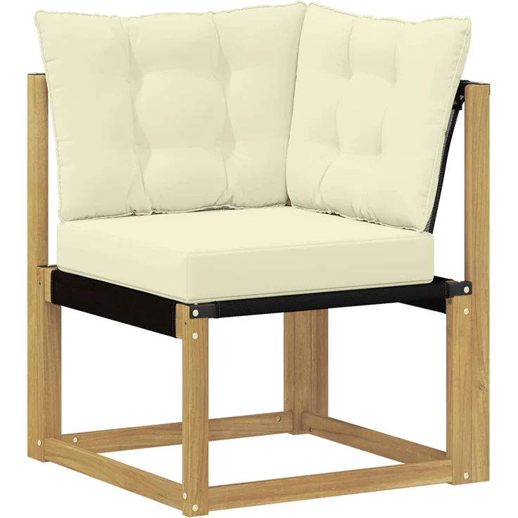 vidaXL Outdoor-Sofagarnitur 6 Stk. Weiß und Creme 3389648 – Bild 6