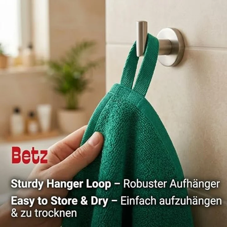 Betz Handtuch Set 5-TLG. Premium 1 Duschtuch 2 Handtücher 1 Gästetuch 1 Waschhandschuh, 100% Baumwolle – Bild 4