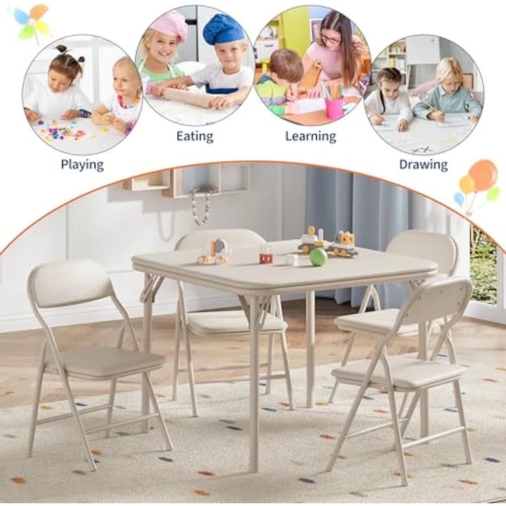 GarveeLife Tisch und Stühlen für Kinder – Bild 5