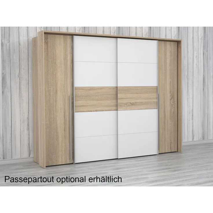 Kleiderschrank >Nadiya< in Sonoma-Eiche - 270.3x210x61.2cm (BxHxT)