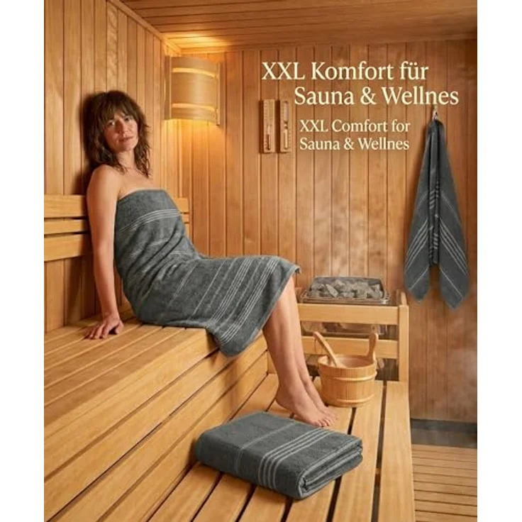 Betz Strandtuch Betz XXL Badetuch LINES Saunahandtuch Liegetuch 90x180 cm, 100% Baumwolle – Bild 7