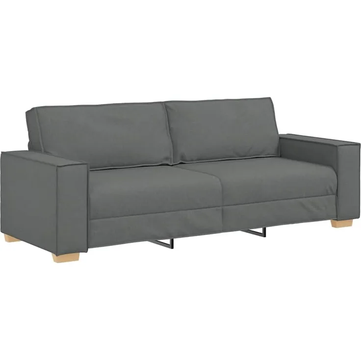 vidaXL 3-Sitzer-Sofa Dunkelgrau 220x78x84 cm Stoff 4104991
