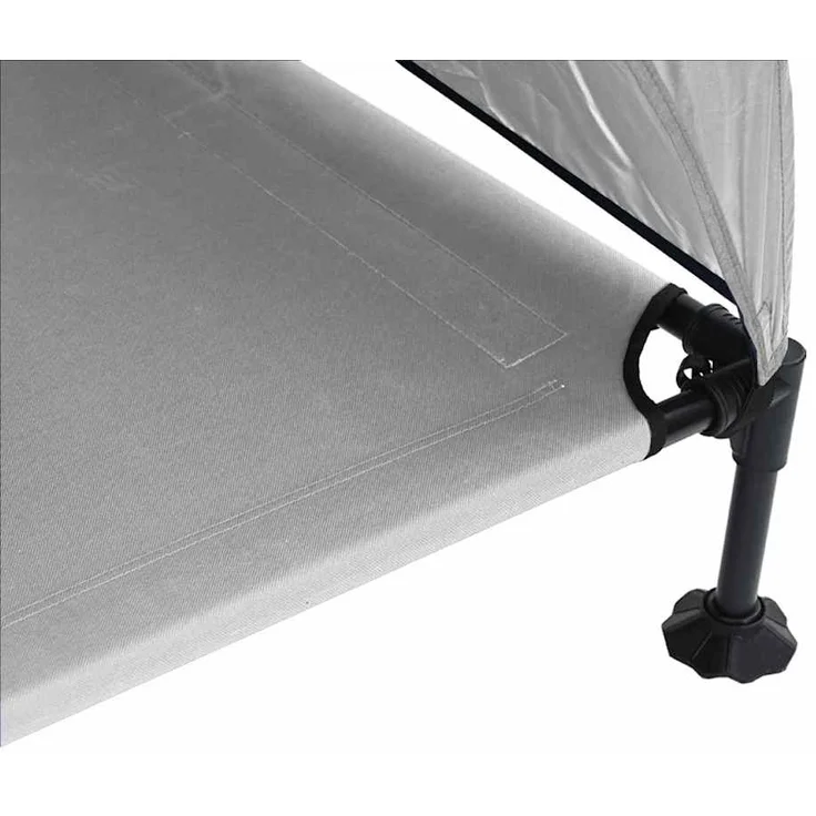 vidaXL Hochgelegtes Hundebett Silber Grau 127 x 81 x 108 cm 42008222 – Bild 7