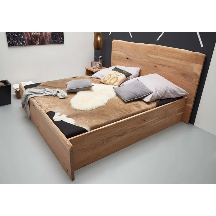 Bett Akazie 160x200x105 natur lackiert PURE ACACIA #302 – Bild 2