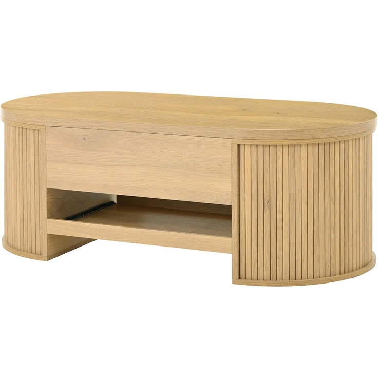 Wohnzimmermöbel-Set 110x55,5x40 cm / 175x36x41 cm mit höhenverstellbarem Couchtisch und TV-Schrank mit Stauraum – Bild 6