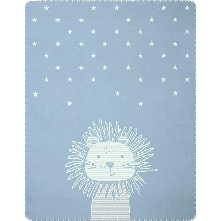 Biederlack Kuscheldecke Babydecke Lovely Sweet Leo, Größe 75x100 cm