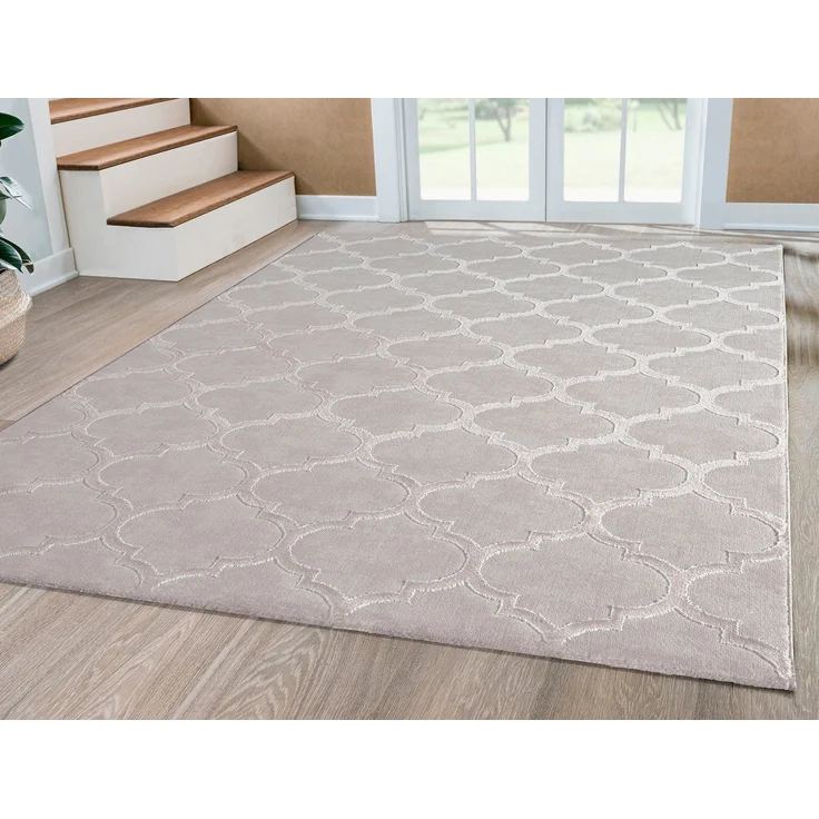 merinos Teppich Studio 28262, rechteckig, Höhe: 12 mm, Kurzflorteppich, Hoch Tief Effekt, modernes Skandic Design – Bild 2