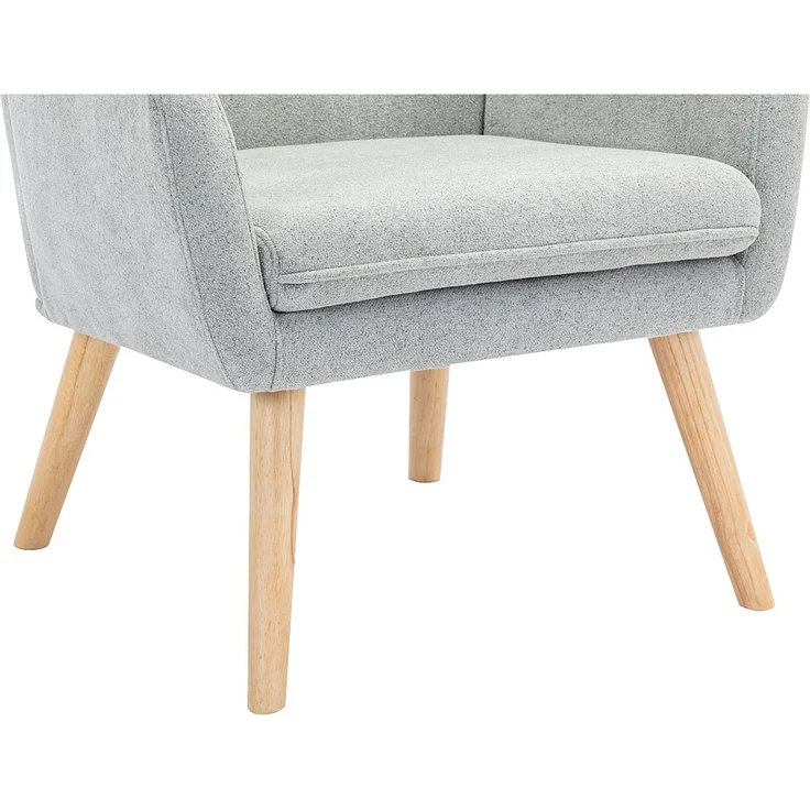Vente-unique - SERINO - Sessel mit gerader Rückenlehne - Holz, Platte - Holz - Grau - 65 x 68 x 79 cm – Bild 6