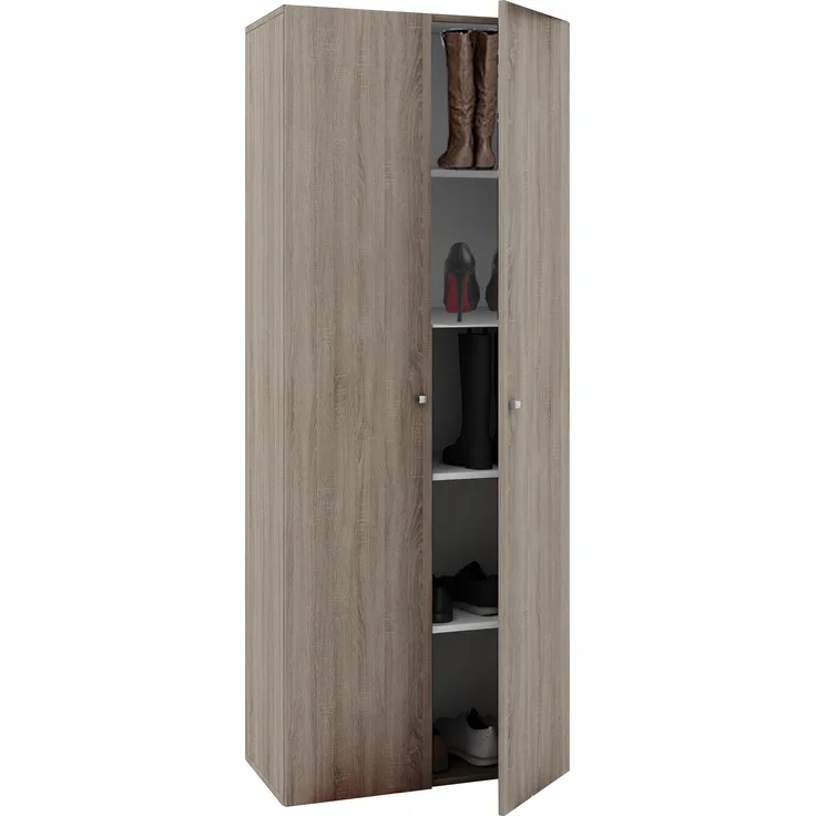 VCM Schuhschrank Vandol 913066 Sonoma-Eiche (Sägerau) B. 70 x H. 178 x T. 40 cm