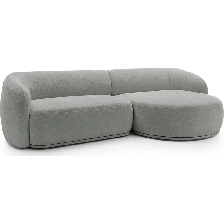 Selsey 'Bommo' Ecksofa rechts L-Form, Chenille Grau, 288 cm – Bild 1