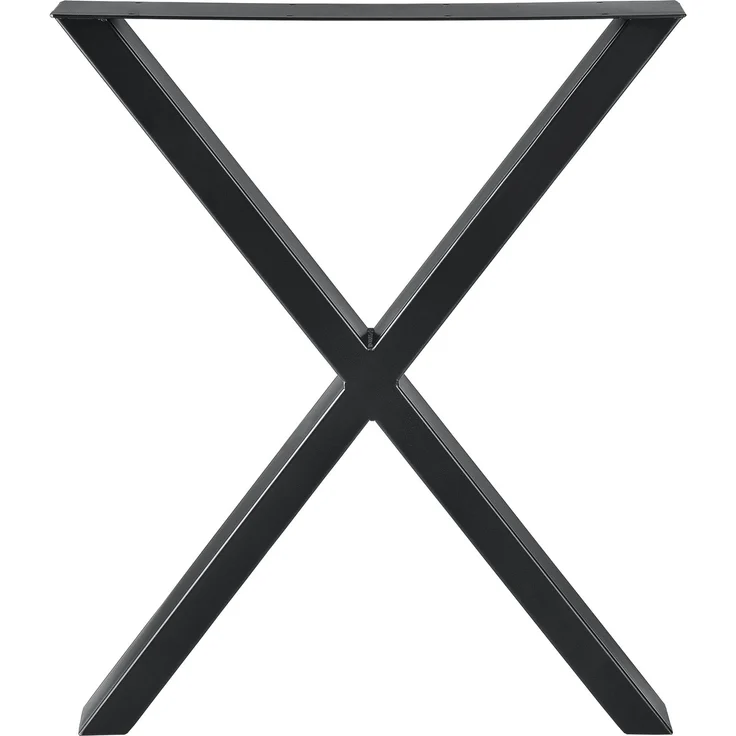 Tischgestell Greith 2er-Set X-Form Schwarz 59x72 cm [en. casa] – Bild 3