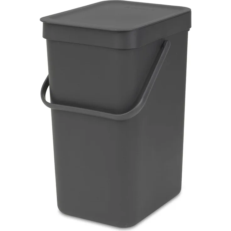 Brabantia 'Sort & Go' Abfallbehälter, Kunststoff, Grey, 12 Liter