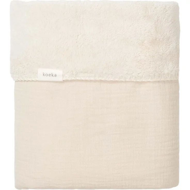 Koeka Faro Babydecke - Teddy - Warm White Weiß off