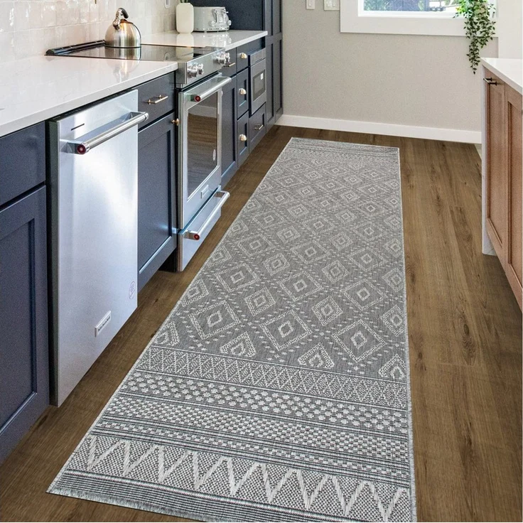 OTTO home Teppich Toronto auch als Läufer erhältlich, rechteckig, Höhe: 3 mm, In- und Outdoor geeignet, Sisal-Optik, Wetterfest & UV-beständig, Boho – Bild 1