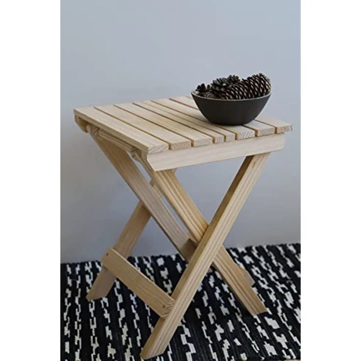 Aranaz Hocker, Buchenholz, 33 x 25 x 36 cm – Bild 2