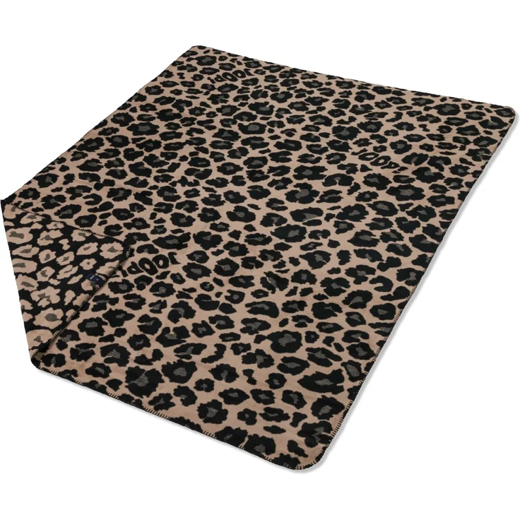 Joop! Wohndecke Kuscheldecke 150x200 cm Leopard Tierfell taupe schwarz 813930 – Bild 1