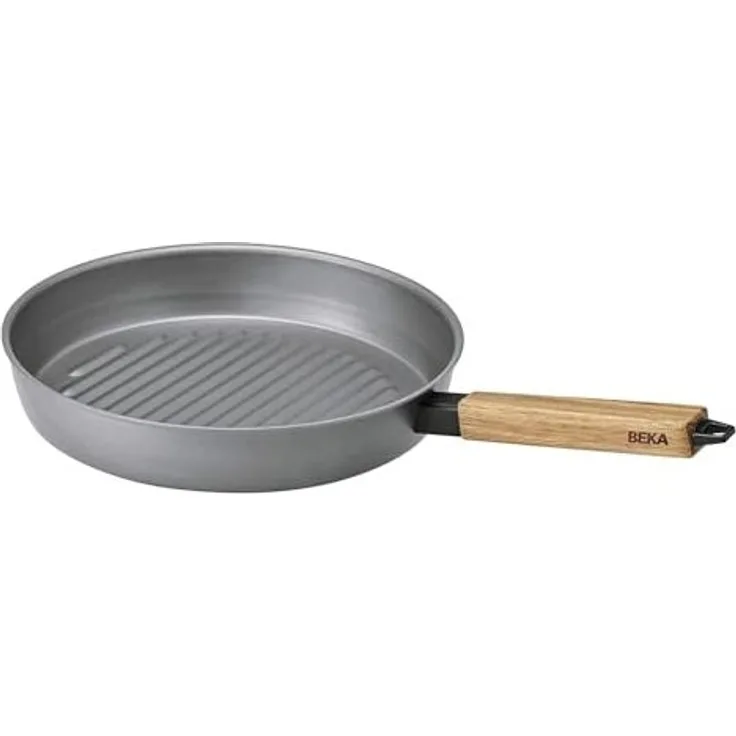 BEKA Grillpfanne Nomad Stahl + Akazienholz Ø28cm