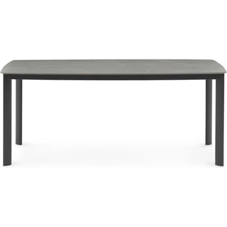 IDIMEX Tavolo Gartentisch, anthrazit, rechteckig, 180x75x90 cm, Sintersteinplatte, für bis zu 8 Personen, wetterfest und pflegeleicht – Bild 3