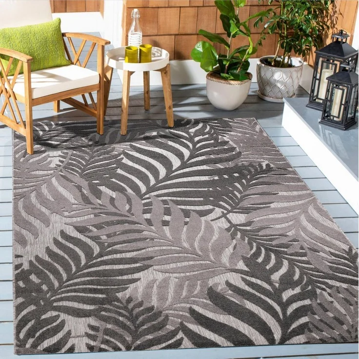 Sanat Teppich Floral Outdoor, rechteckig, Höhe: 6 mm, In- und Outdoor geeignet, florales Design, Balkon, Terasse – Bild 1