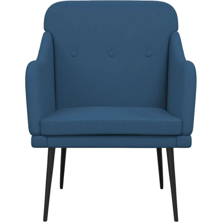 Sessel wohnzimmer, Relaxsessel Blau 63x76x80 cm Stoff – Bild 3