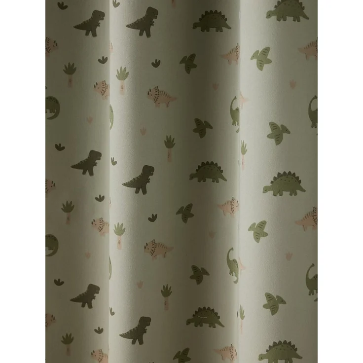 vertbaudet Vorhang Kinderzimmer Verdunkelungsvorhang MINISAURUS, Baumwolle/Polyester, mit Ösen – Bild 2