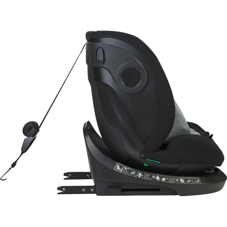 Kikkaboo i-Size Kindersitz i-Hike (40-150 cm) Isofix, 360° drehbar, verstellbar grau – Bild 3